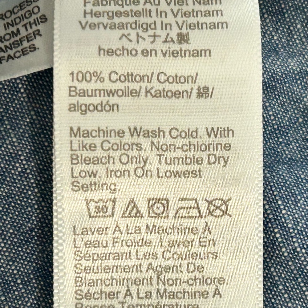 J.Crew Chambray Drawstring Short Blue Women's Siz… - image 6